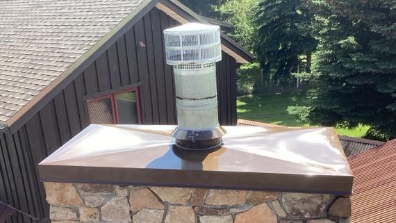 Custom Stainless Steel Chimney Cap - Big Sky