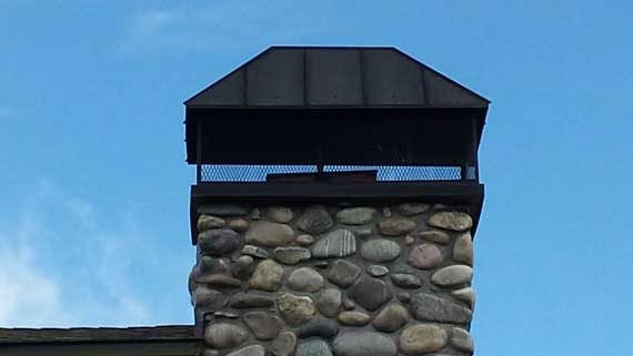 Custom Stainless Steel Chimney Cap - Livingston